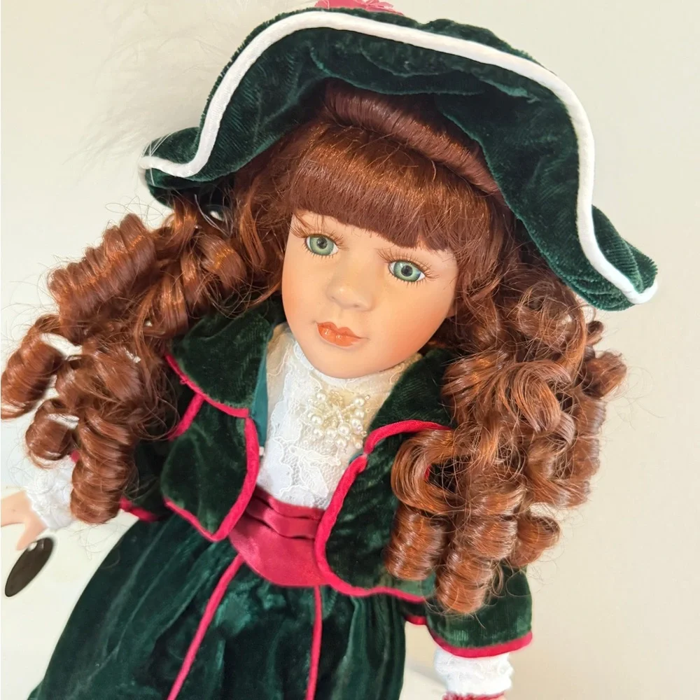 Collector Choice VTG Porcelain Doll Bisque Limited Edition Stand Collectible - Picture 13 of 15